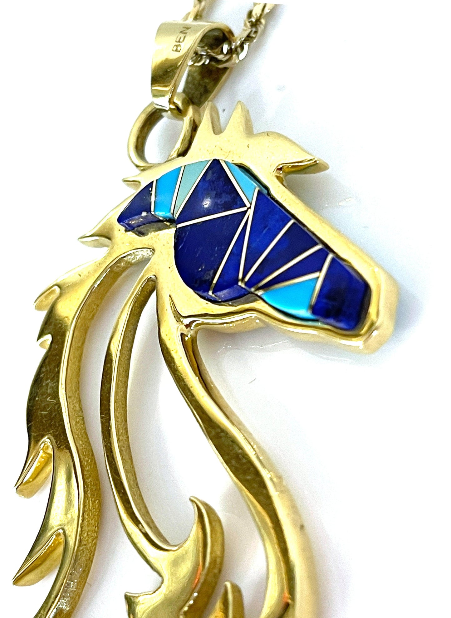 Horses In The Wind Pendant - Reversible