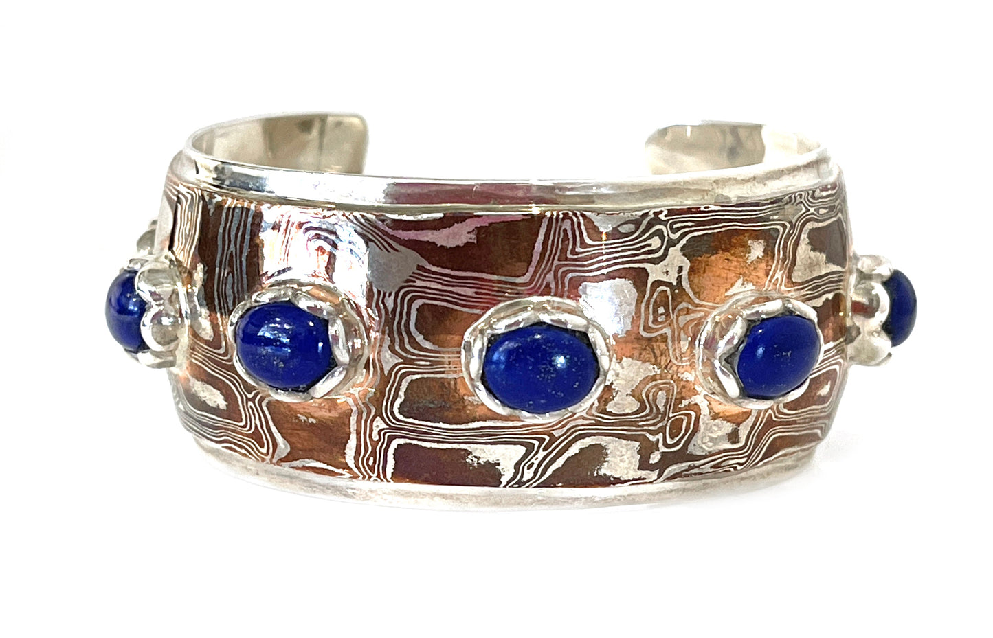 Mokume Lapis Bracelet