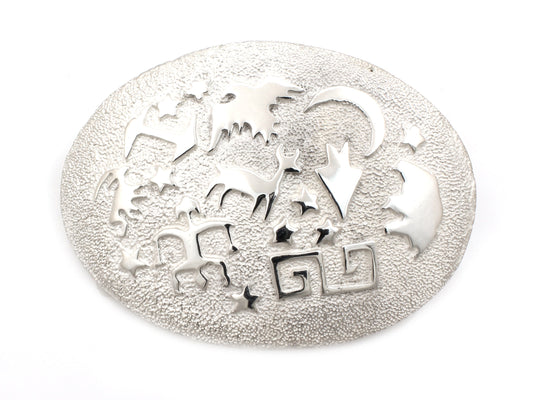 Oval No Edges Buckle-Jewelry-Ben Nighthorse-Sorrel Sky Gallery