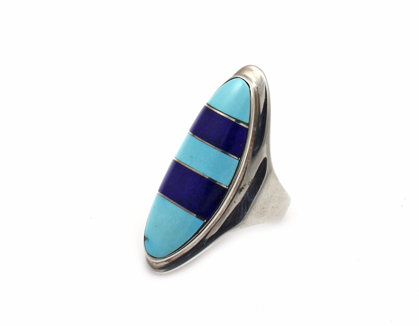 Oval Top Inlay Ring