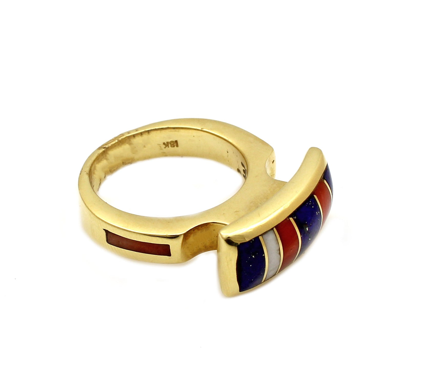 Raised Rectangular Post Ring