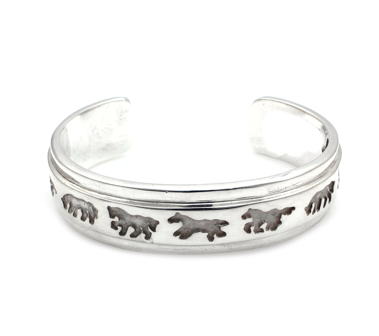 Recessed Narrow Horse Bracelet