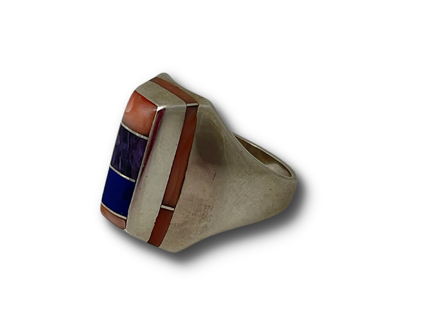 Rectangular Edge Inlay Ring