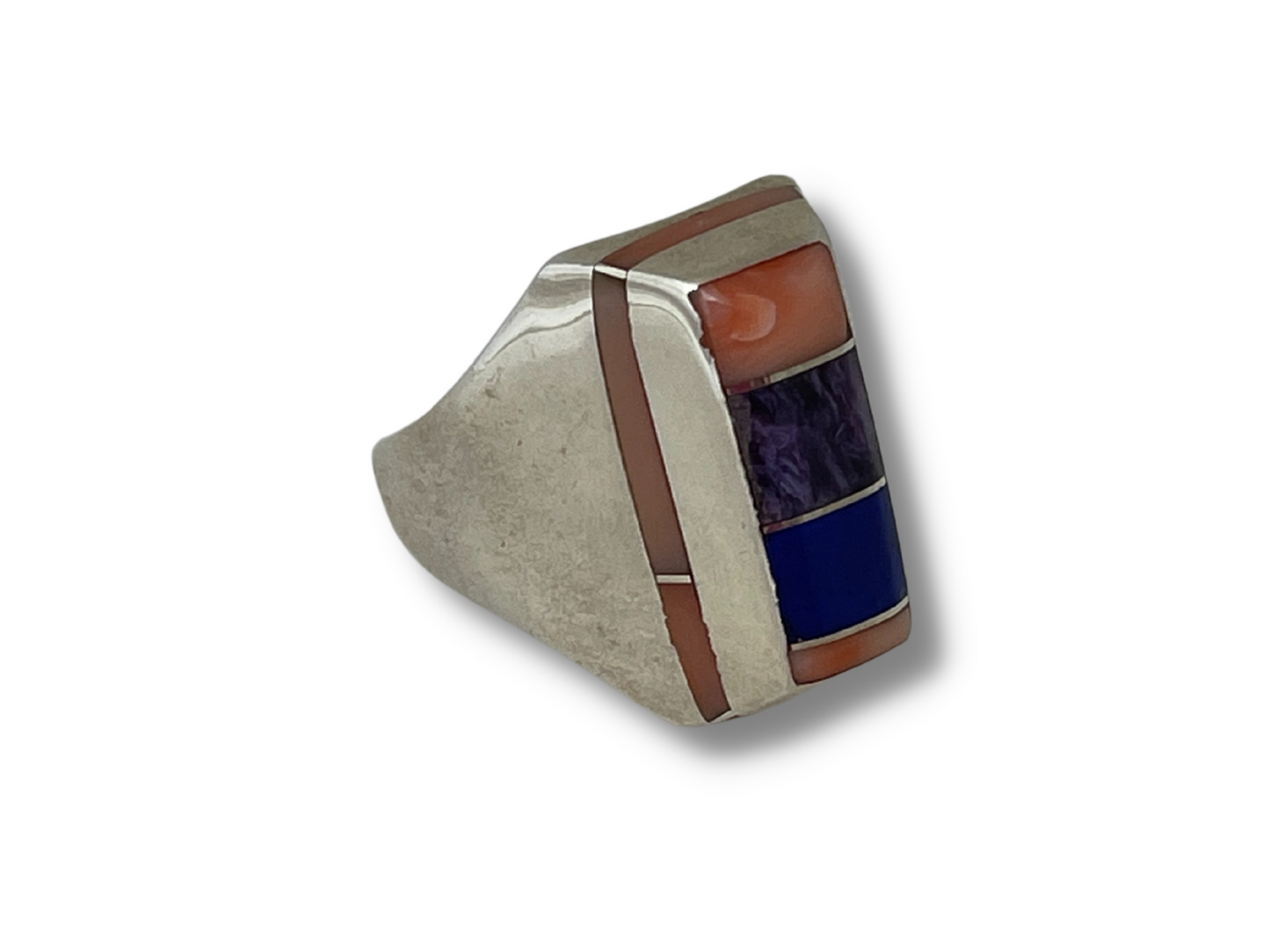 Rectangular Edge Inlay Ring