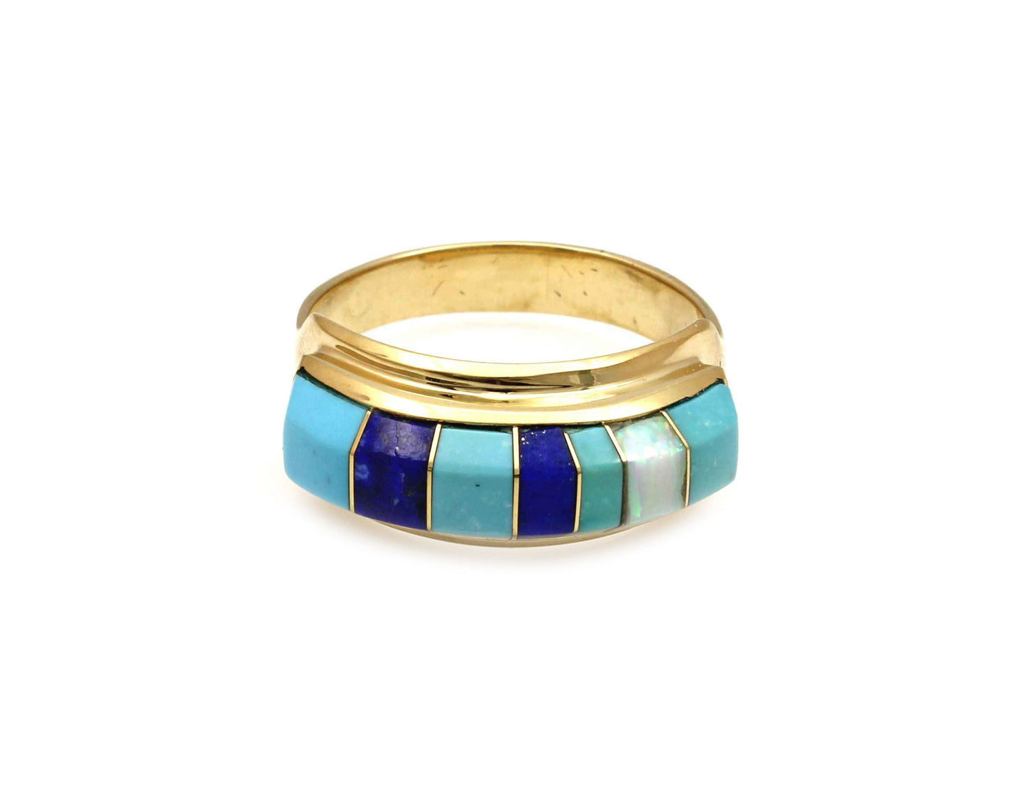 Rectangular II Inlay Wedding Band