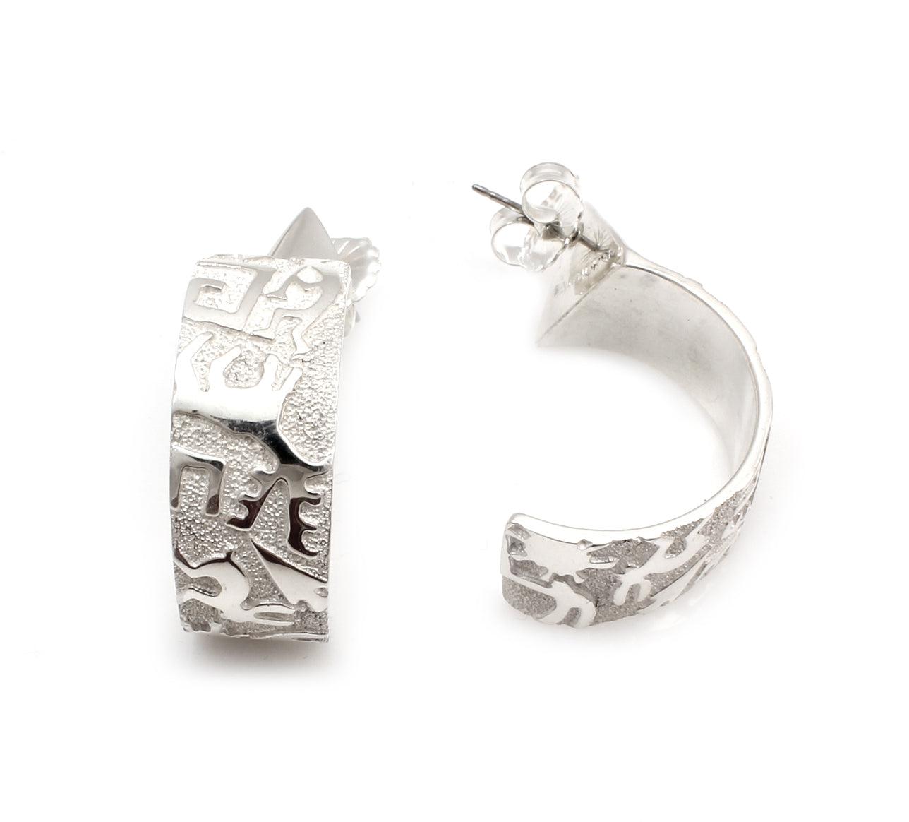 Rock Art Hoop Earrings