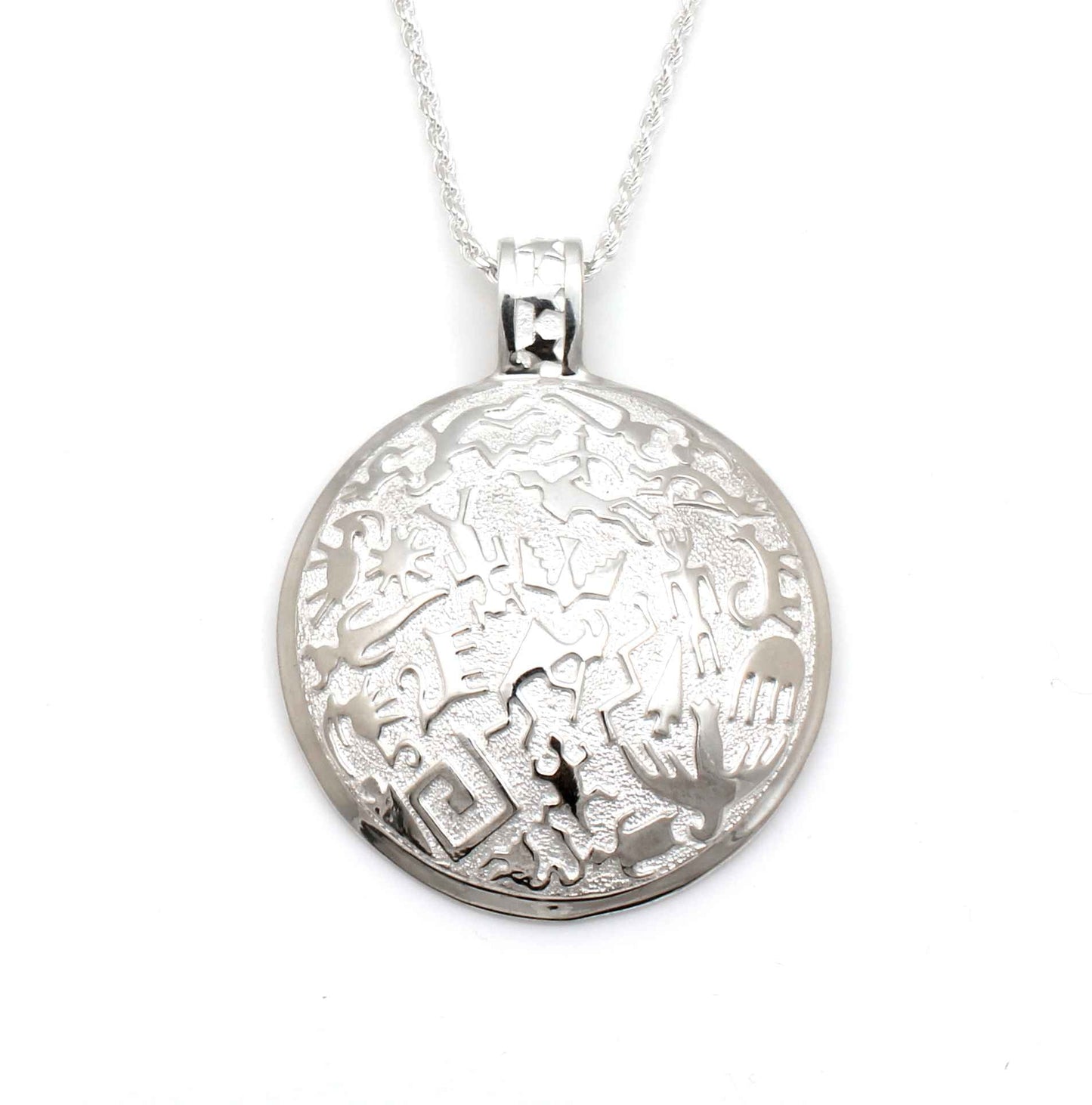 Rock Art Round Pendant