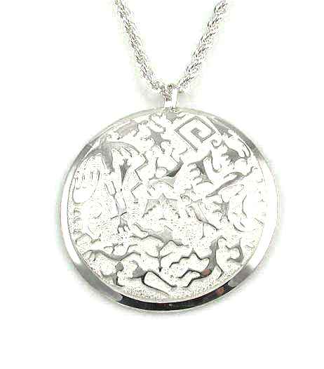 Rock Art Round Pendant