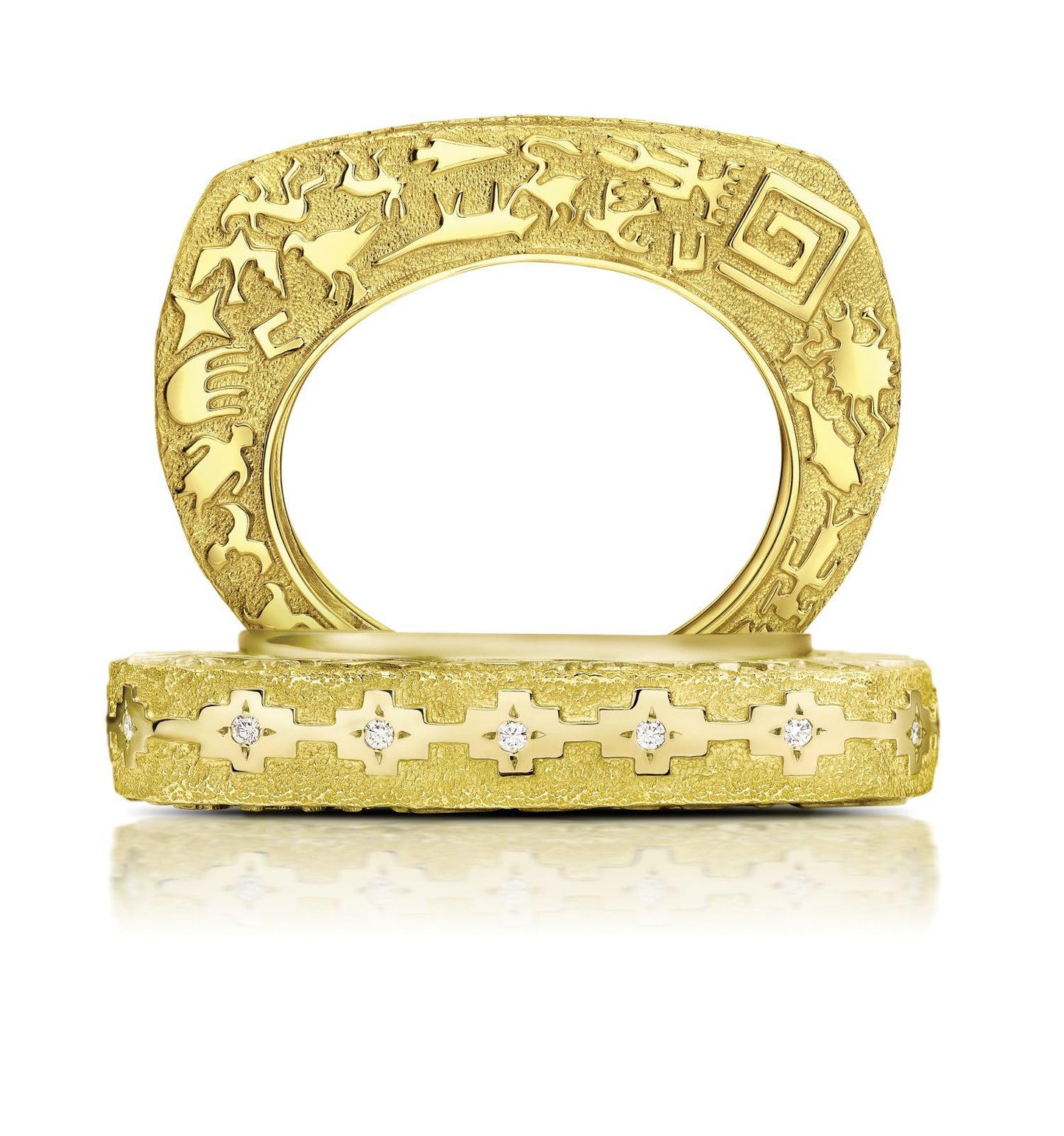 Rock Art Square Dome Bracelet