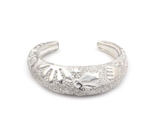 Round Rock Elk/Buffalo Cuff Bracelet-Jewelry-Ben Nighthorse-Sorrel Sky Gallery