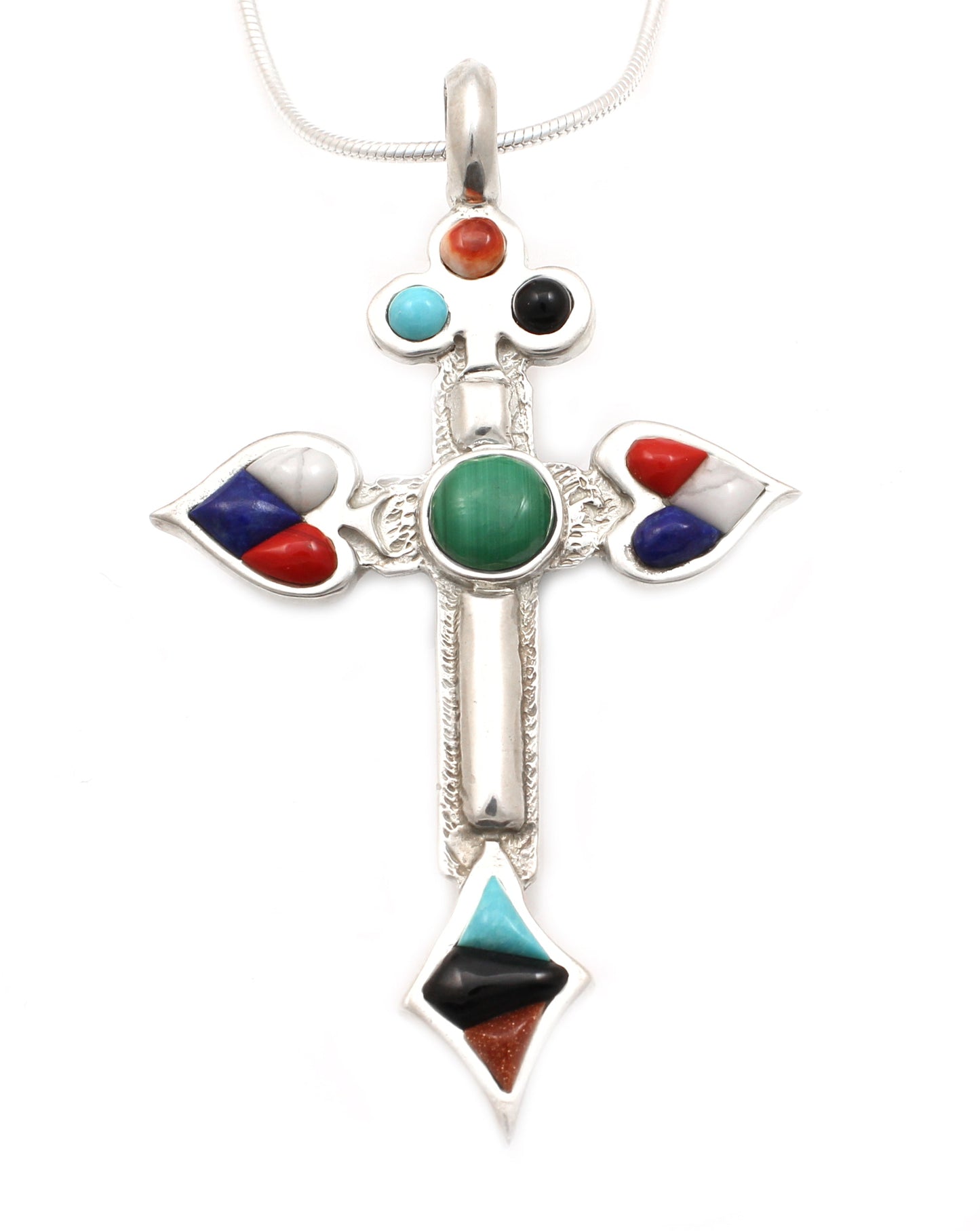 Saints And Sinner Cross Pendant