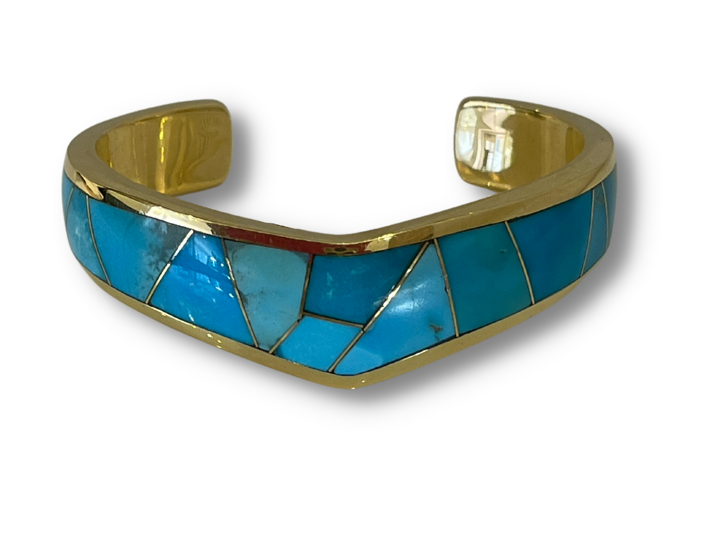 Single ‘V’ Top Inlay Bracelet