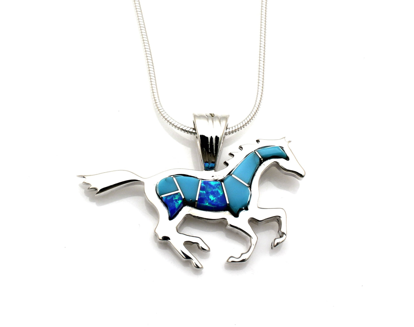 Small Running Horse Pendant-Jewelry-Ben Nighthorse-Sorrel Sky Gallery