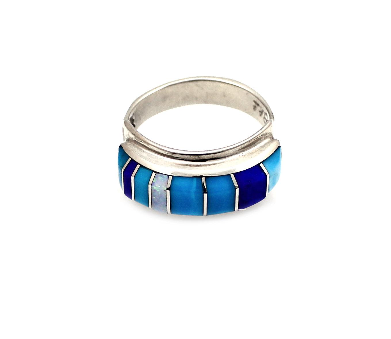 Rectangular Band II Ring-jewelry-Ben Nighthorse-Sorrel Sky Gallery