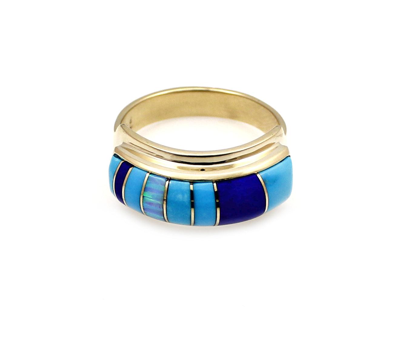 Rectangular Band II Ring-jewelry-Ben Nighthorse-Sorrel Sky Gallery