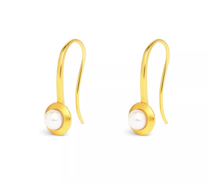 Banno Earring - Freshwater Pearl-Jewelry-Bernd Wolf-Sorrel Sky Gallery