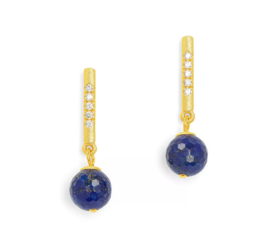 Senball Earring - Lapis-Jewelry-Bernd Wolf-Sorrel Sky Gallery