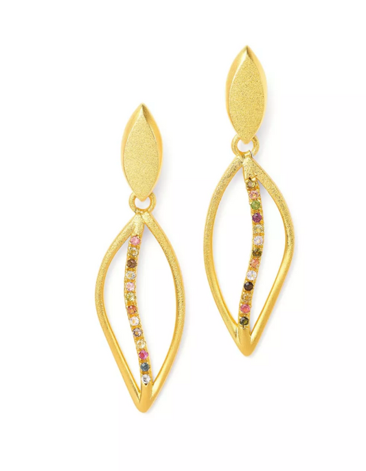 Tourmaline Swingli Earrings-Jewelry-Bernd Wolf-Sorrel Sky Gallery