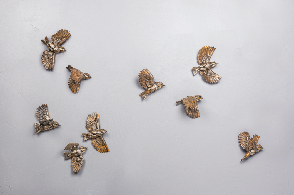 Kinglets - Set Of 9-Sculpture-Bryce Pettit-Sorrel Sky Gallery