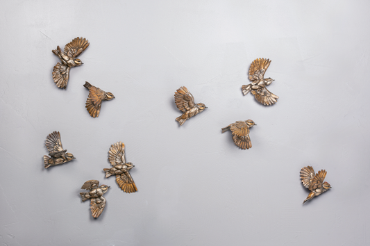 Kinglets - Set Of 9-Sculpture-Bryce Pettit-Sorrel Sky Gallery