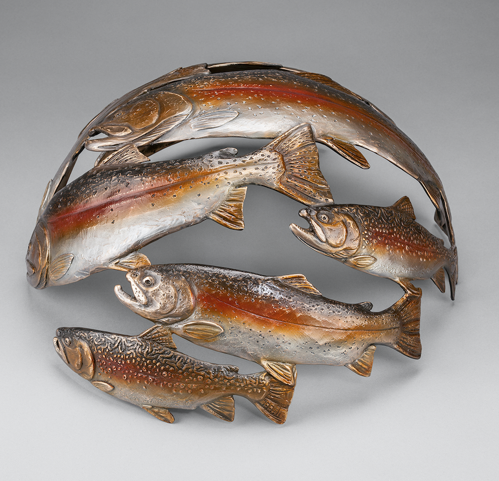 Trout Sphere-Sculpture-Bryce Pettit-Sorrel Sky Gallery