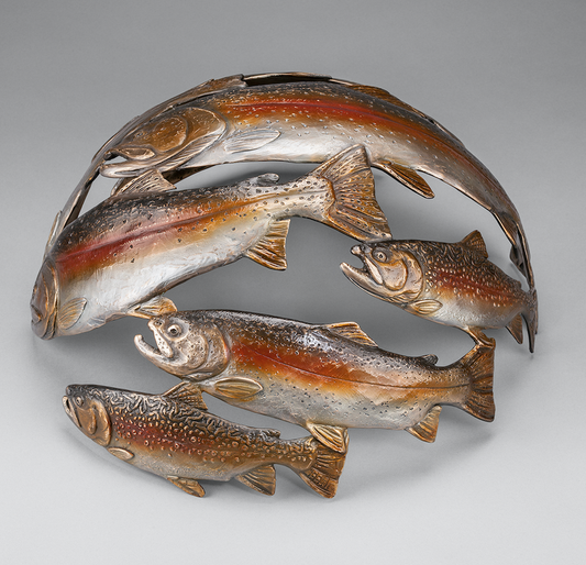 Trout Sphere-Sculpture-Bryce Pettit-Sorrel Sky Gallery