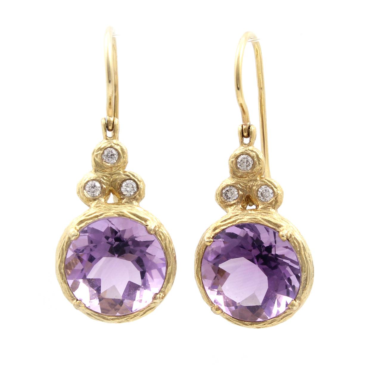 Amethyst Drop Earrings