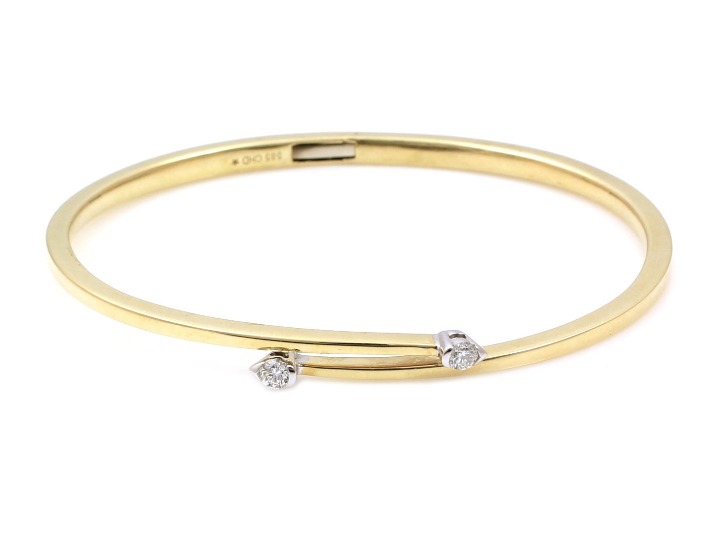 Bypass Bangle Bracelet-Jewelry-Cherie Dori-Sorrel Sky Gallery