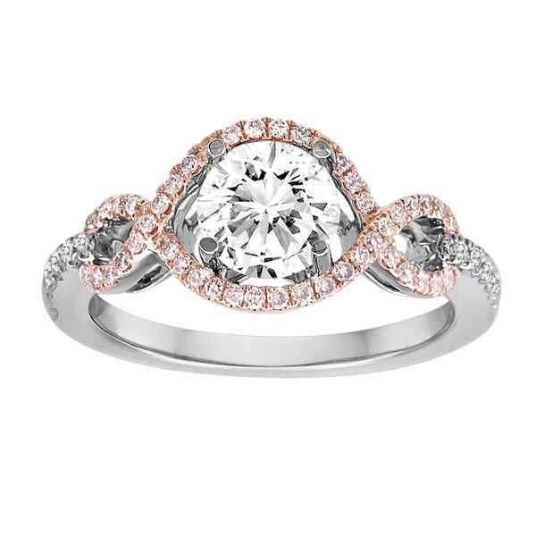 Scroll Halo Engagement Ring-jewelry-Cherie Dori-Sorrel Sky Gallery