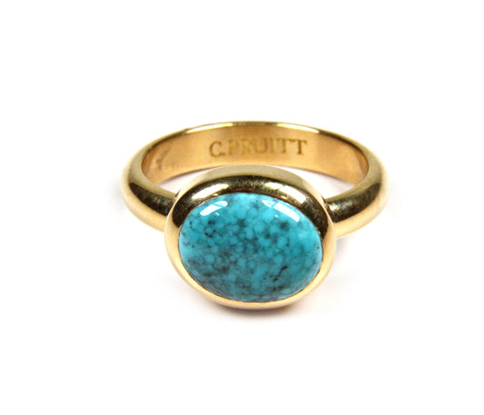 Natural Apache Turquoise Ring-Jewelry-Chris Pruitt-Sorrel Sky Gallery