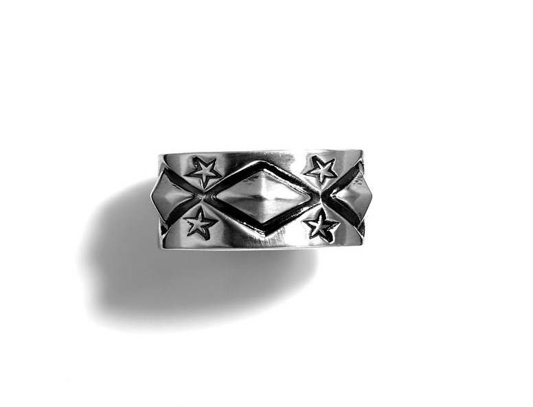 Long Diamond Star Ring