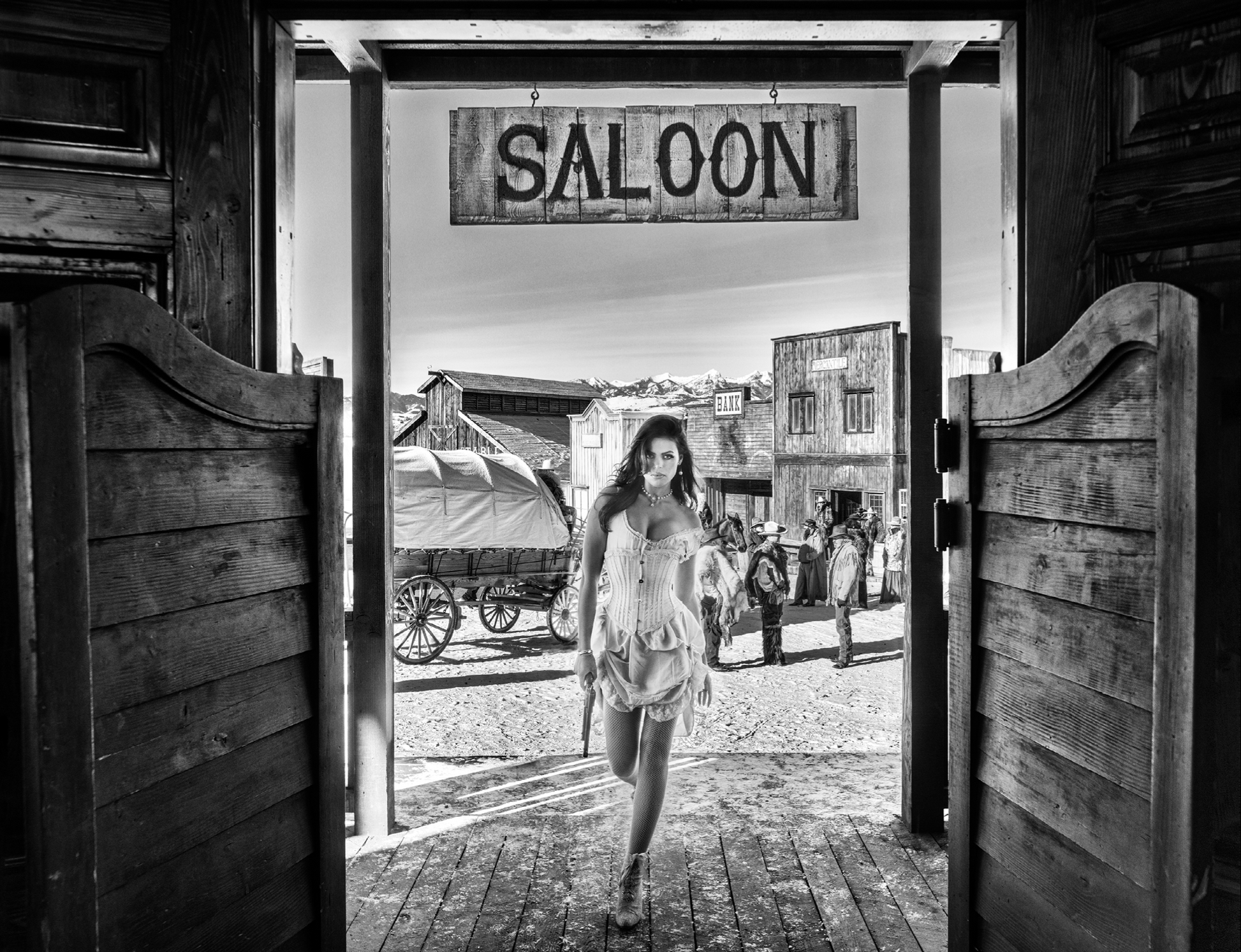 The Girl With The Golden Gun-Photographic Print-David Yarrow-Sorrel Sky Gallery