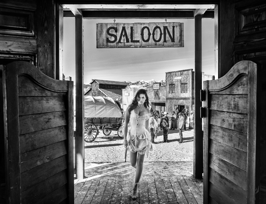The Girl With The Golden Gun-Photographic Print-David Yarrow-Sorrel Sky Gallery