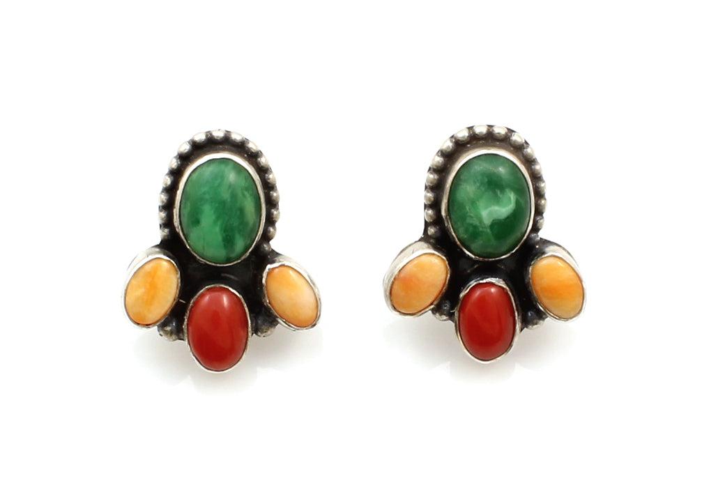 4 Part Stone Earrings-Jewelry-Don Lucas-Sorrel Sky Gallery