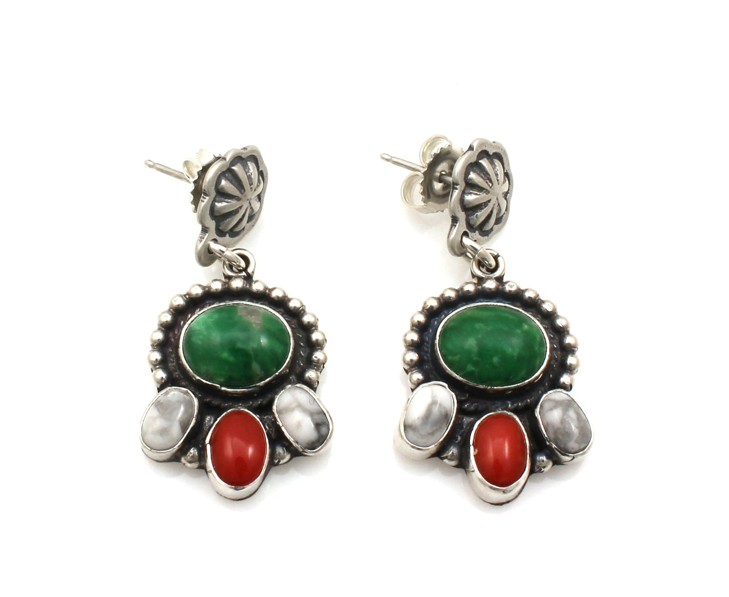 4 Stone Drop Earrings-Jewelry-Don Lucas-Sorrel Sky Gallery