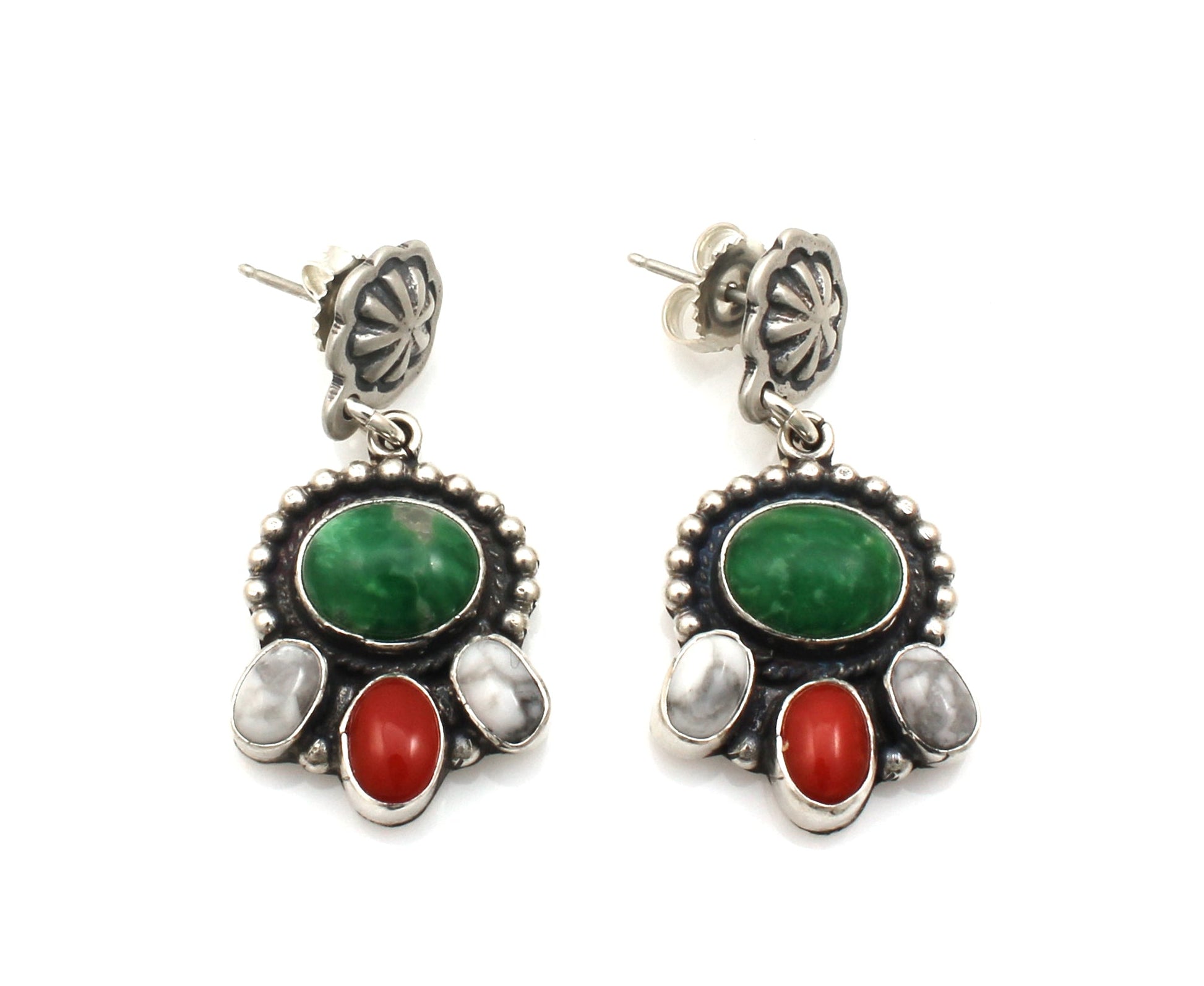 4 Stone Drop Earrings-Jewelry-Don Lucas-Sorrel Sky Gallery