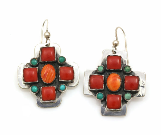 Coral Drop Earrings-Jewelry-Don Lucas-Sorrel Sky Gallery