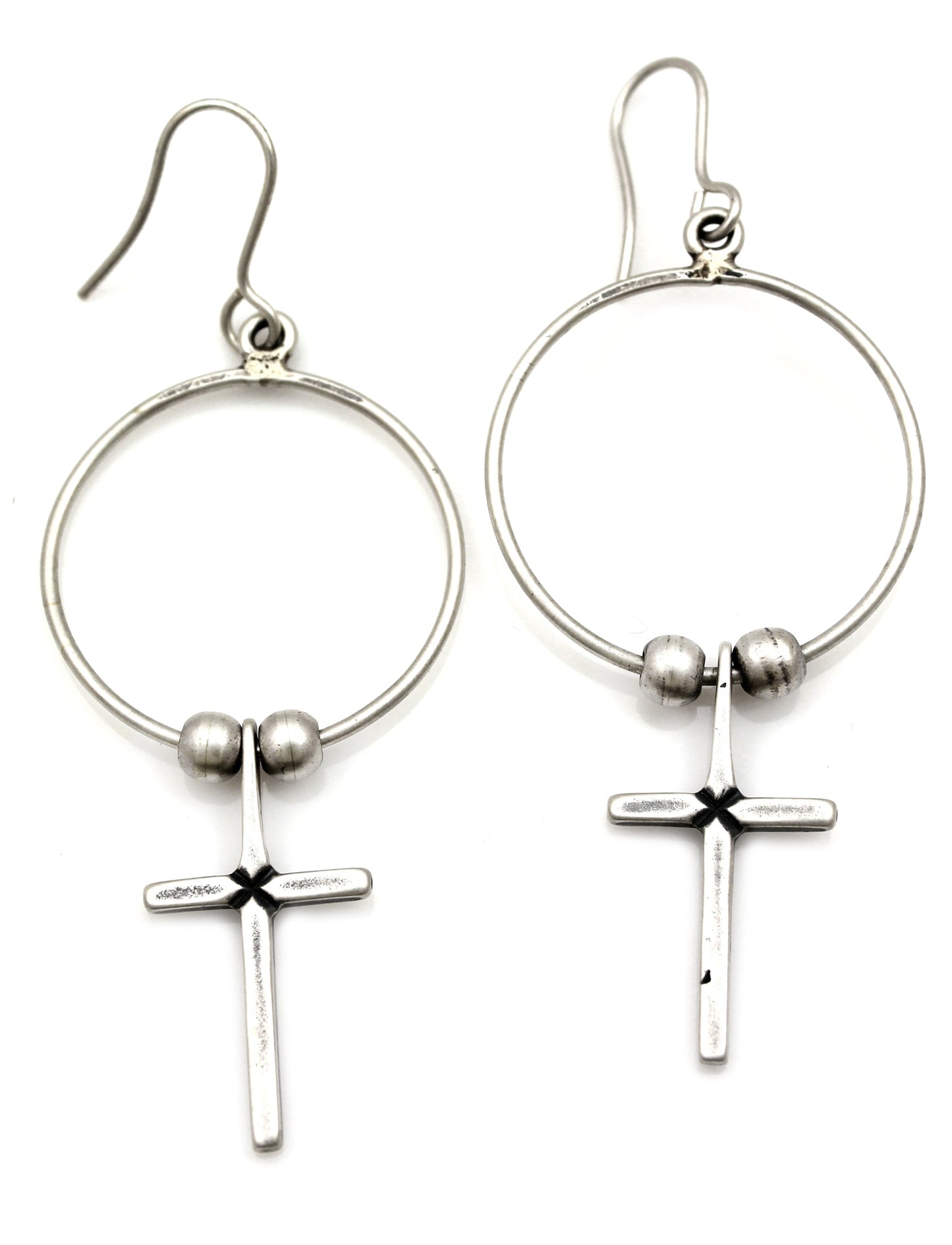 Cross Charm Earrings-Jewelry-Don Lucas-Sorrel Sky Gallery