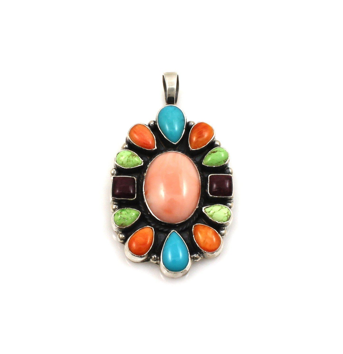 Multi Stone Cluster Pendant-Jewelry-Don Lucas-Sorrel Sky Gallery