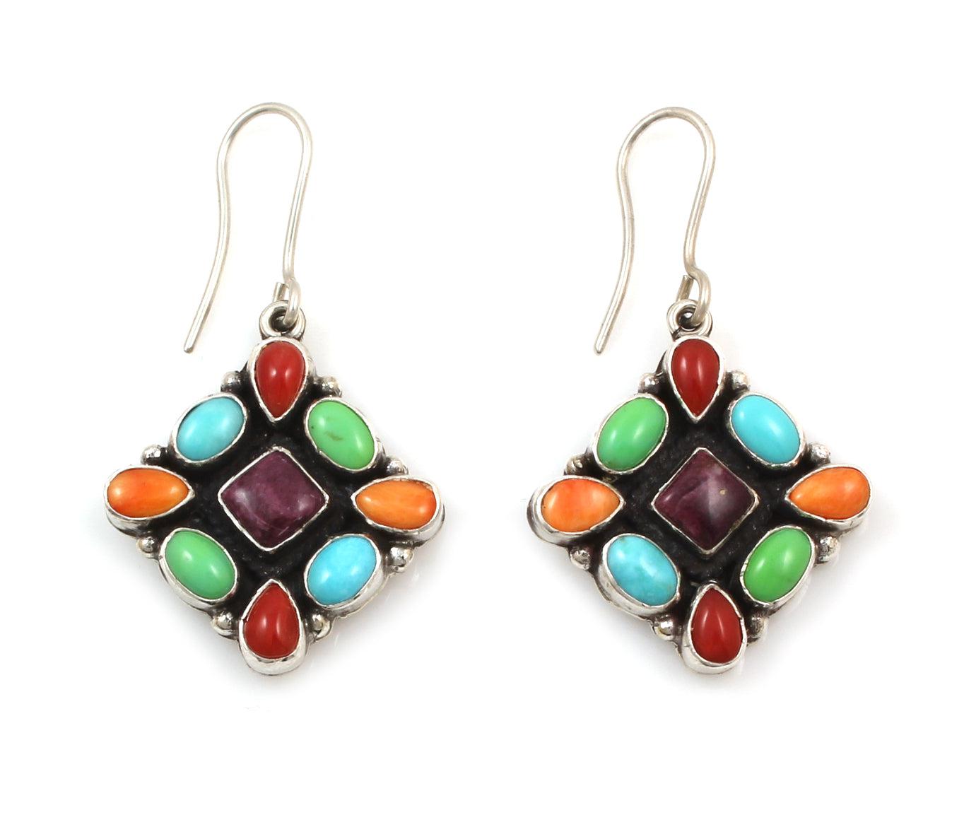 Multi Stone Drop Earrings-Jewelry-Don Lucas-Sorrel Sky Gallery