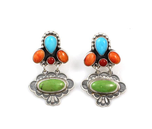 Multi Stone Earrings-Jewelry-Don Lucas-Sorrel Sky Gallery