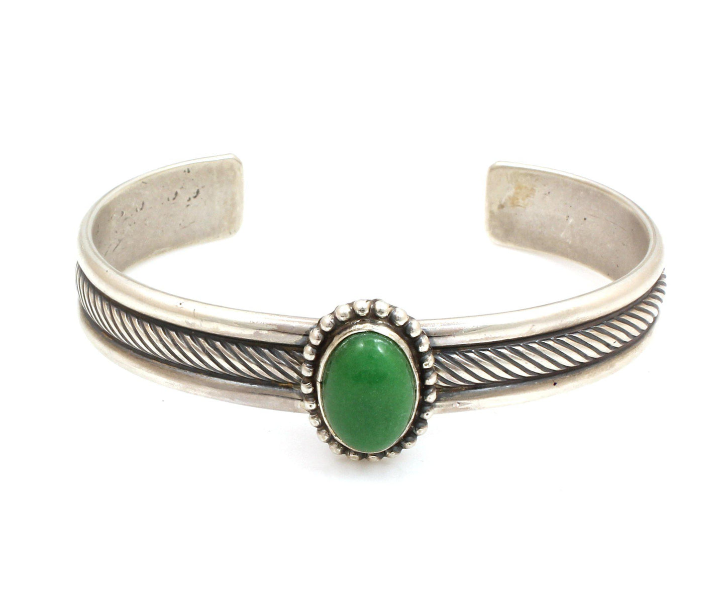 Single Stone Cuff - Variscite-Jewelry-Don Lucas-Sorrel Sky Gallery