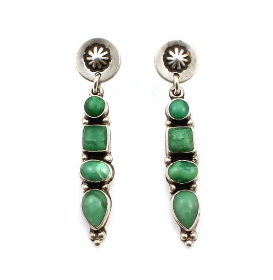 Variscite Drop Earrings-Jewelry-Don Lucas-Sorrel Sky Gallery