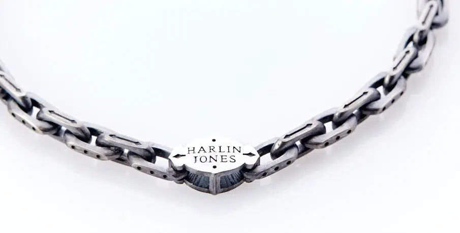 Arabesque Pattern Bracelet - Oxidised Sterling Silver
