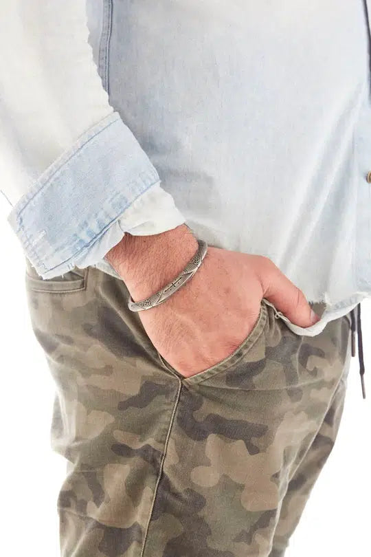 Oxidized Silver Cuff