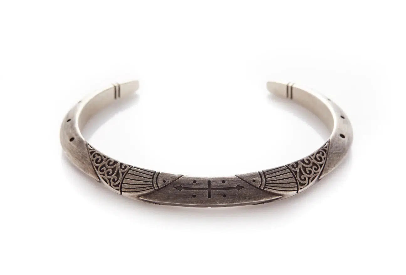 Oxidized Silver Cuff