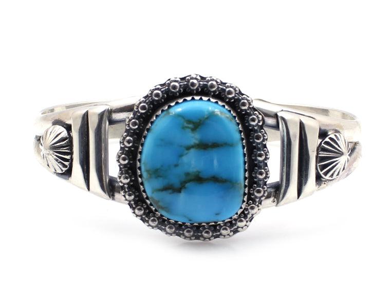 Bisbee Turquoise Bracelet-Jewelry-Jeanette Dale-Sorrel Sky Gallery