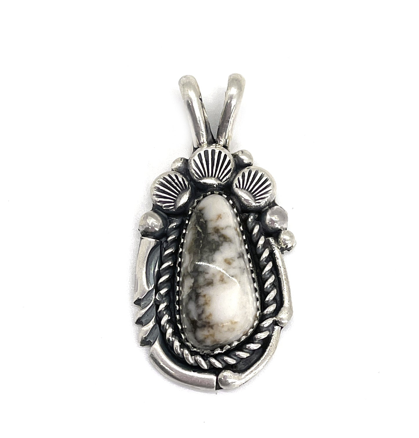 Pendant - White Buffalo-Jewelry-Jeanette Dale-Sorrel Sky Gallery