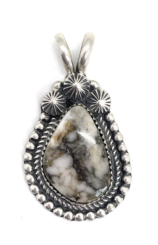 Pendant - White Buffalo-Jewelry-Jeanette Dale-Sorrel Sky Gallery