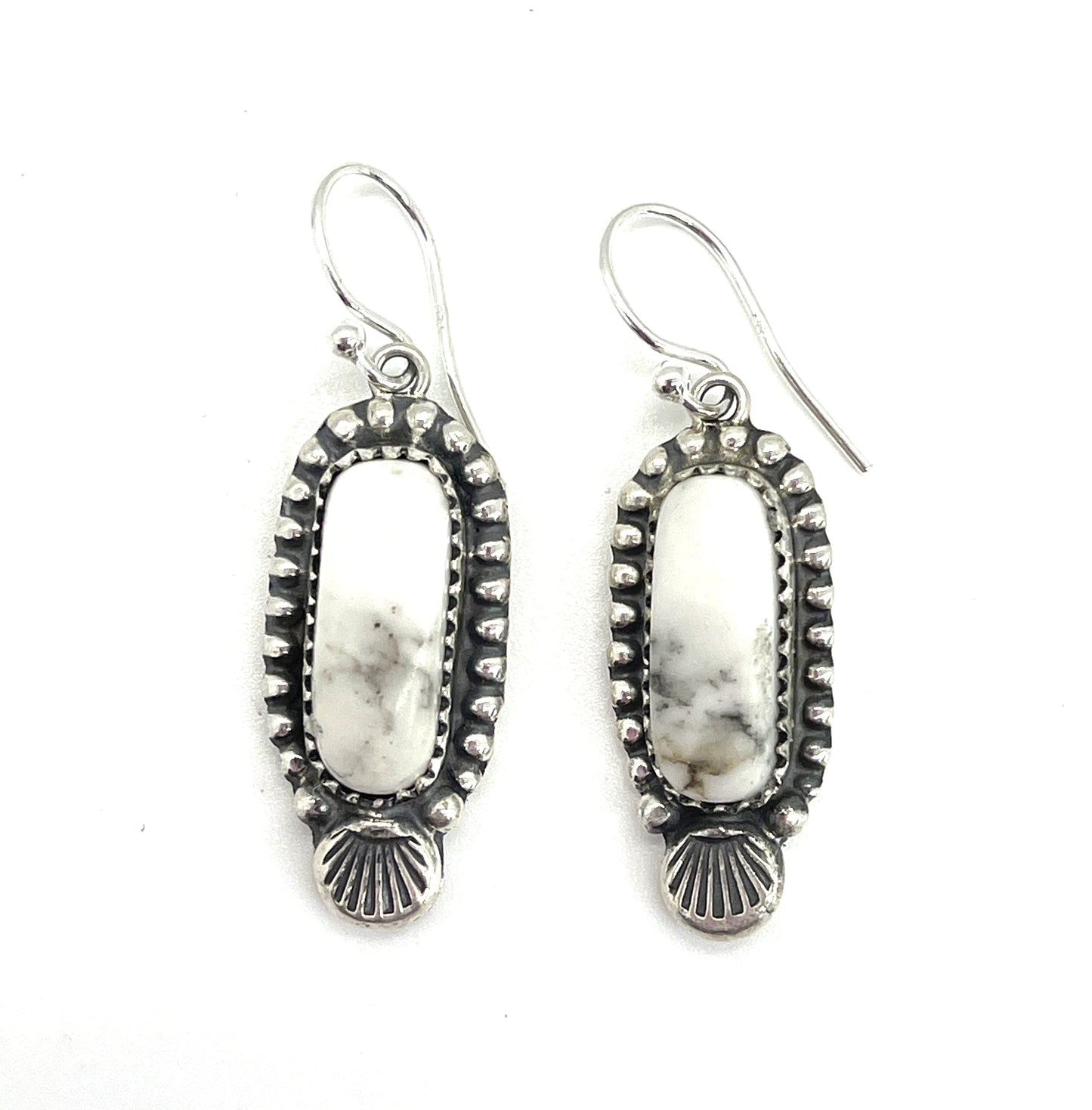 White Buffalo Earrings-Jewelry-Jeanette Dale-Sorrel Sky Gallery